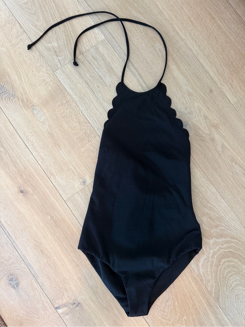 Marysia Swim Black Scallop One-Piece Swimsuit